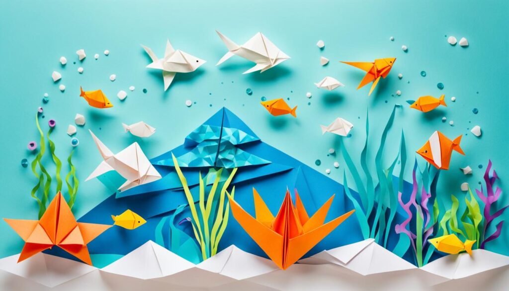 origami undersea video